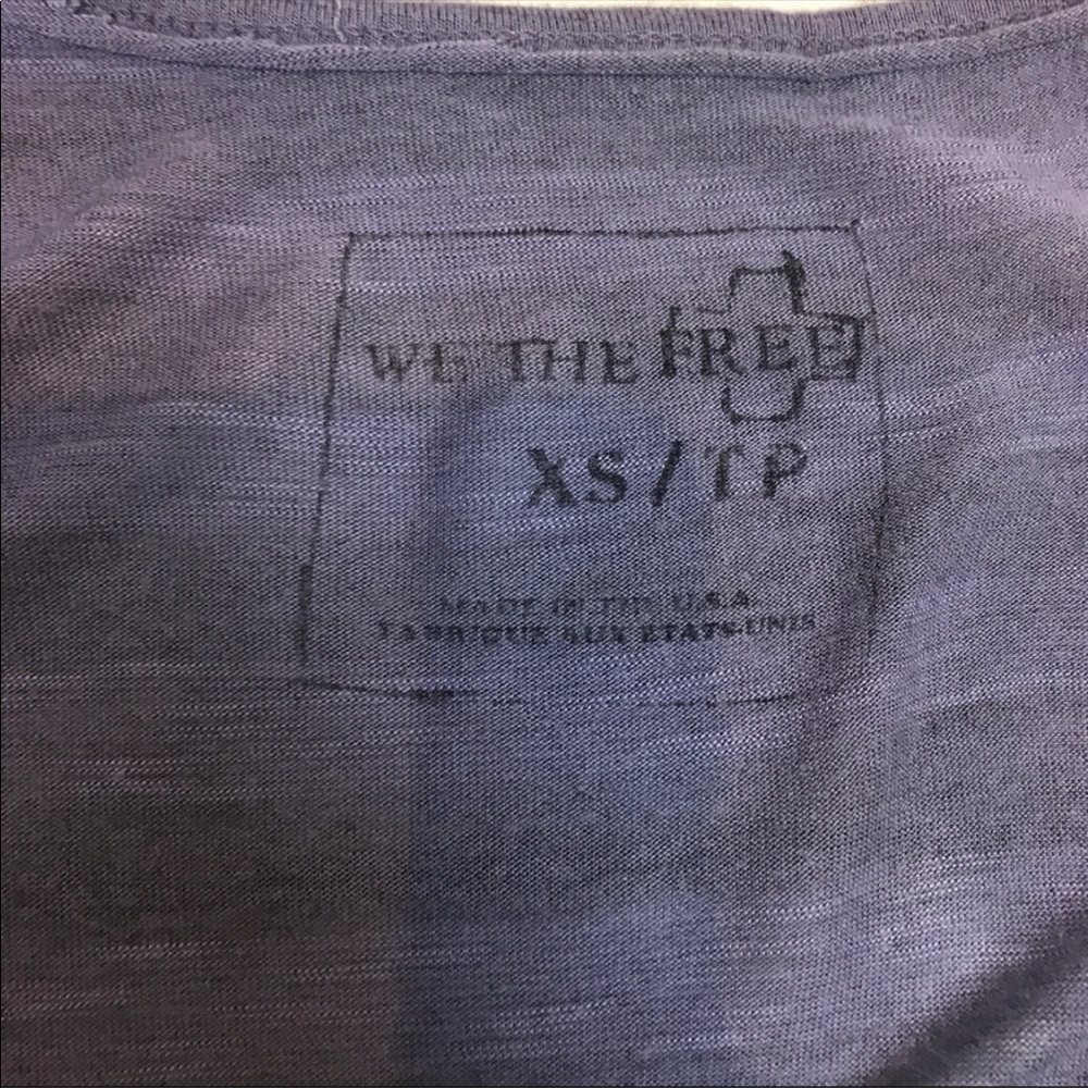 Free People/We The Free Purple Striped Shirt - Picture 4 of 5